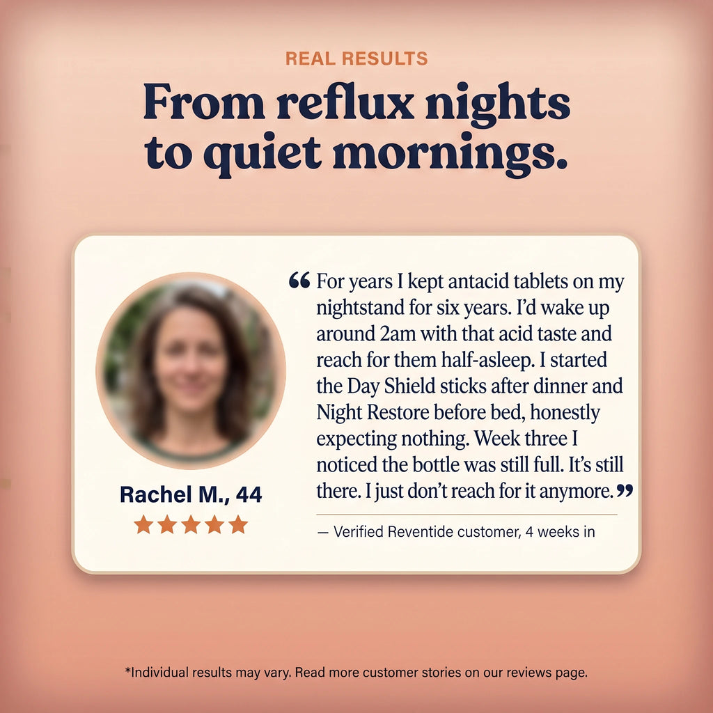 Customer story — from reflux nights to quiet mornings