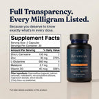 Reventide Night Restore Supplement Facts — every milligram listed