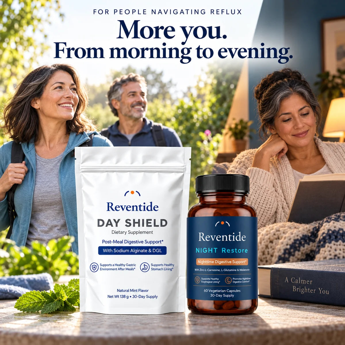 Aspirational Reventide lifestyle imagery: everyday moments you want back